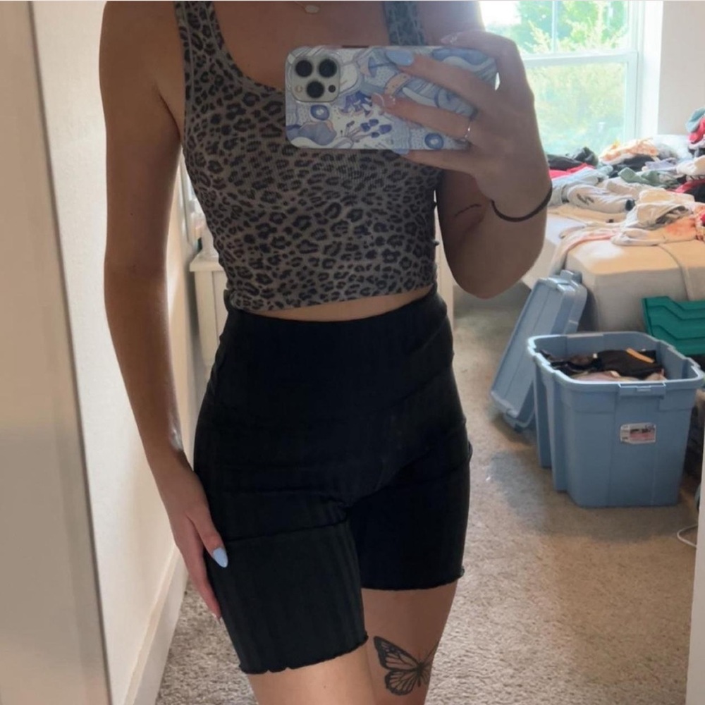 Aerie Black Bike Shorts